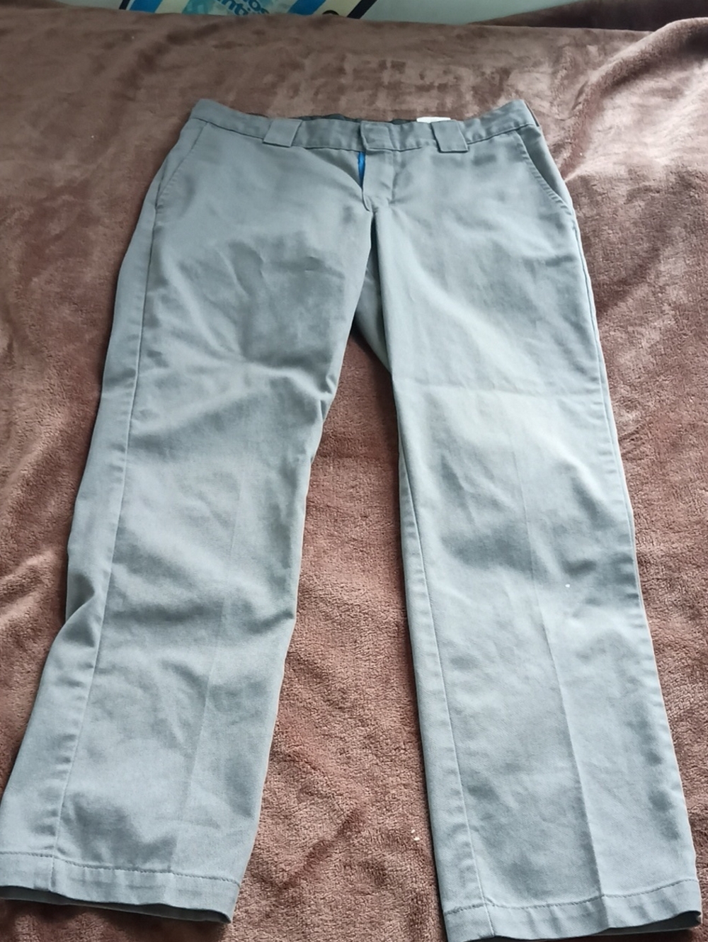Dickies Light Gray Straight-Leg Work Pants